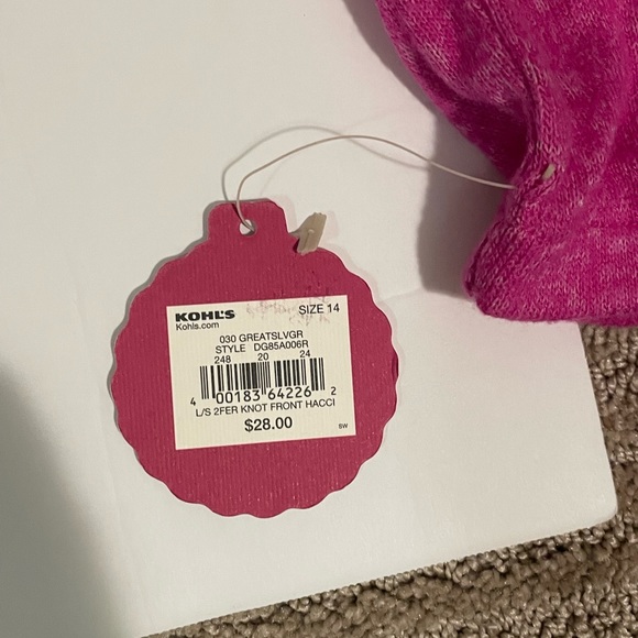 2 Girls Cropped Shirt w/ Tank Top Underneath - Picture 2 of 5